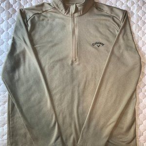 Men's Callaway Long sleeve golf pullover 3/4 zip